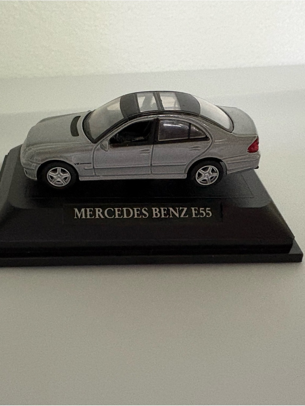 Mercedes Benz E55 Silver Die-Cast Model Car